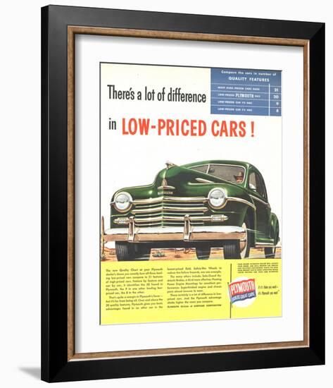 Plymouth Builds Great Cars-null-Framed Premium Giclee Print