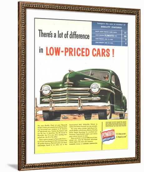 Plymouth Builds Great Cars-null-Framed Premium Giclee Print