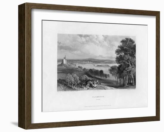 Plymouth, Devon, 19th Century-William Finden-Framed Giclee Print