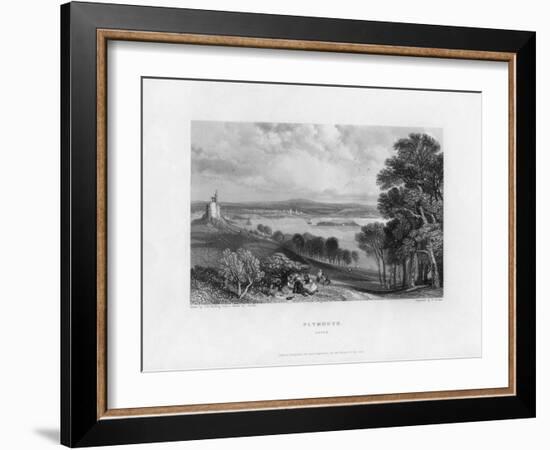 Plymouth, Devon, 19th Century-William Finden-Framed Giclee Print