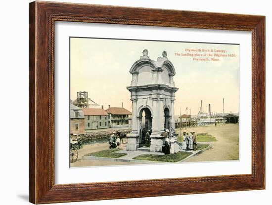 Plymouth Rock and Canopy-null-Framed Art Print