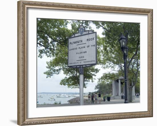 Plymouth Rock, Plymouth, Massachusetts-Natalie Tepper-Framed Photo