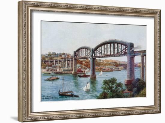 Plymouth, Royal Albert Bridge, Saltash-Alfred Robert Quinton-Framed Giclee Print