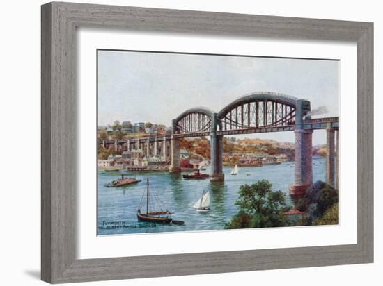 Plymouth, Royal Albert Bridge, Saltash-Alfred Robert Quinton-Framed Giclee Print