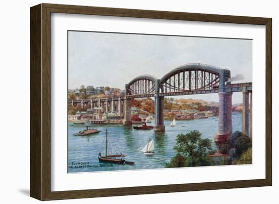 Plymouth, Royal Albert Bridge, Saltash-Alfred Robert Quinton-Framed Giclee Print