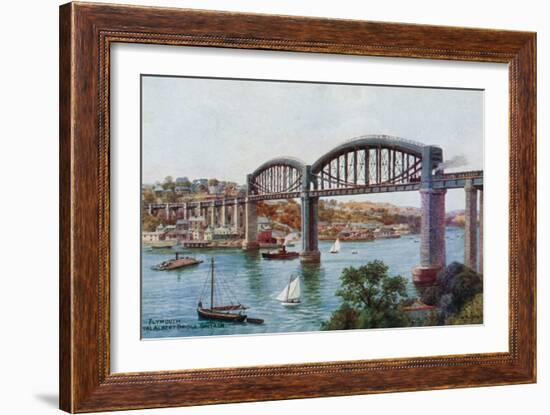 Plymouth, Royal Albert Bridge, Saltash-Alfred Robert Quinton-Framed Giclee Print