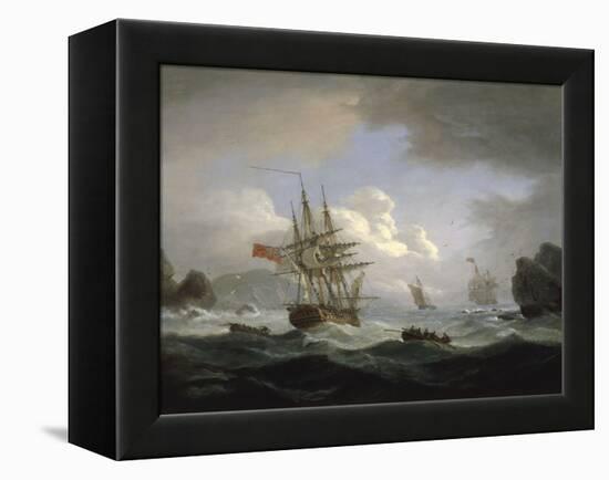 Plymouth Sound, 1829-Thomas Luny-Framed Premier Image Canvas