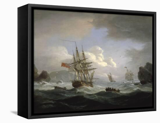 Plymouth Sound, 1829-Thomas Luny-Framed Premier Image Canvas