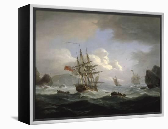 Plymouth Sound, 1829-Thomas Luny-Framed Premier Image Canvas