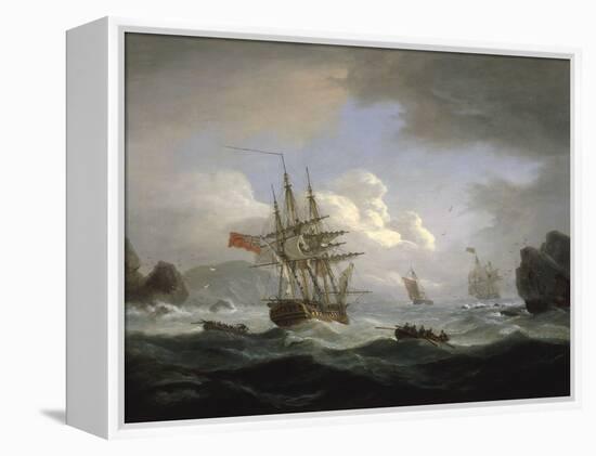 Plymouth Sound, 1829-Thomas Luny-Framed Premier Image Canvas