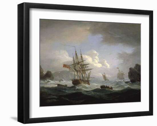 Plymouth Sound, 1829-Thomas Luny-Framed Giclee Print