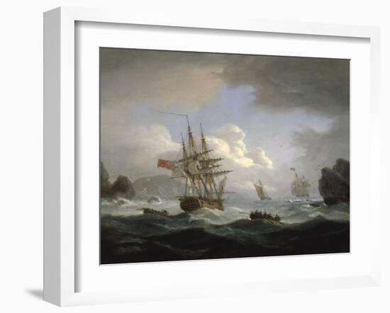 Plymouth Sound, 1829-Thomas Luny-Framed Giclee Print