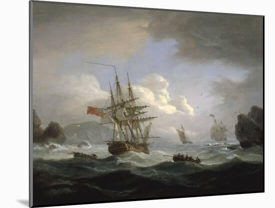 Plymouth Sound, 1829-Thomas Luny-Mounted Giclee Print