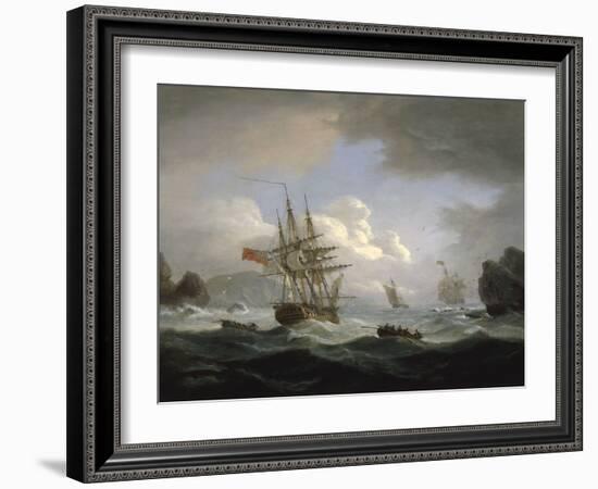 Plymouth Sound, 1829-Thomas Luny-Framed Giclee Print