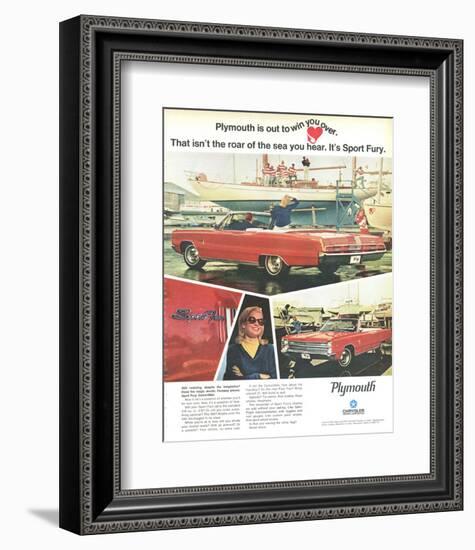 Plymouth Sport Fury Convertible-null-Framed Art Print