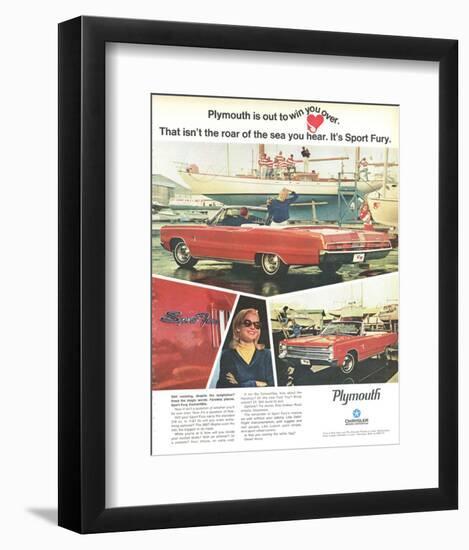 Plymouth Sport Fury Convertible-null-Framed Art Print