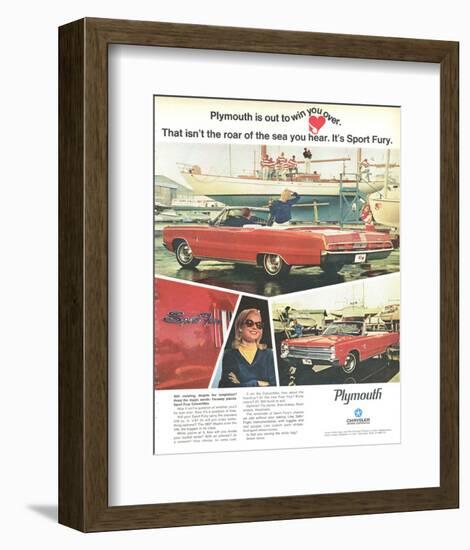 Plymouth Sport Fury Convertible-null-Framed Art Print