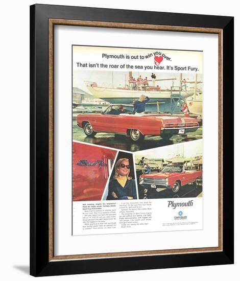 Plymouth Sport Fury Convertible-null-Framed Art Print