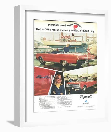 Plymouth Sport Fury Convertible-null-Framed Art Print