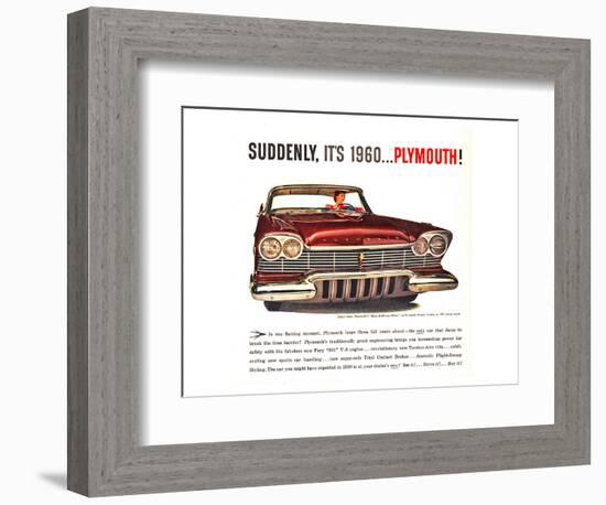 Plymouth - Suddenly It's 1960-null-Framed Art Print