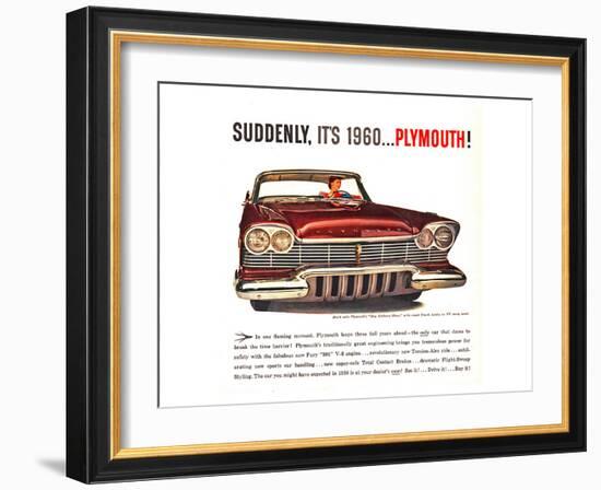 Plymouth - Suddenly It's 1960-null-Framed Art Print