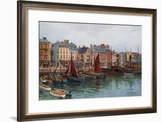 Plymouth, the Barbican-Alfred Robert Quinton-Framed Giclee Print