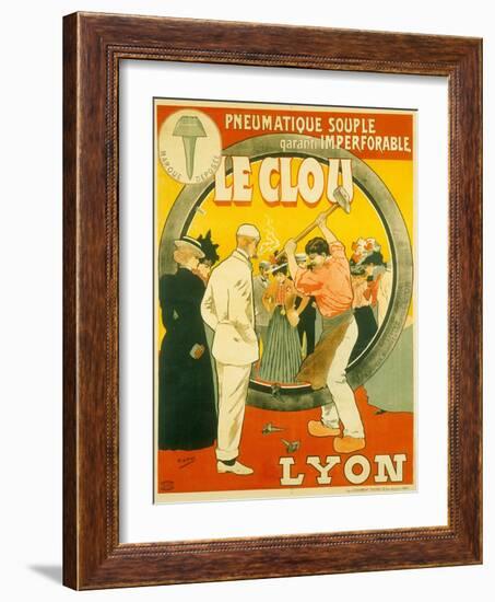 Pneumatique souple garanti imperforable Le Clou, Lyon-Henri Gray-Framed Giclee Print