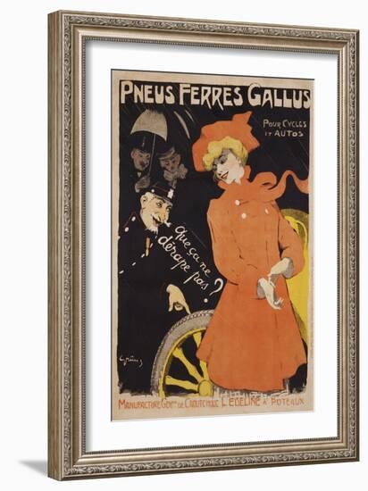 Pneus Ferres Gallus Poster-Jules-Alexandre Grün-Framed Giclee Print