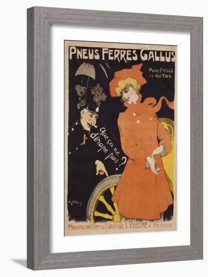Pneus Ferres Gallus Poster-Jules-Alexandre Grün-Framed Giclee Print