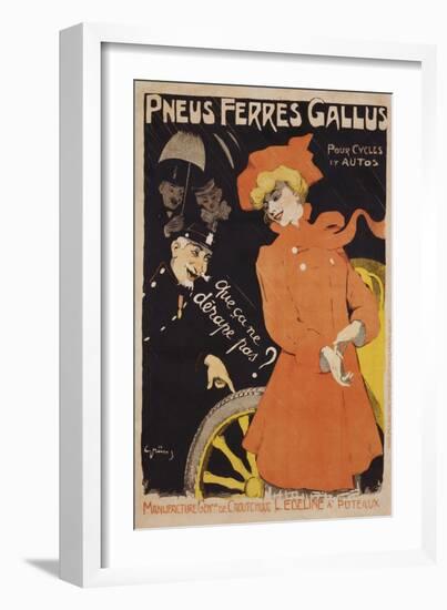 Pneus Ferres Gallus Poster-Jules-Alexandre Grün-Framed Giclee Print