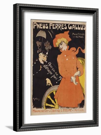 Pneus Ferres Gallus Poster-Jules-Alexandre Grün-Framed Giclee Print