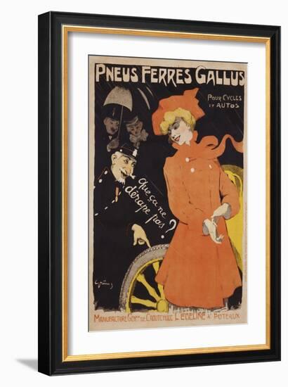 Pneus Ferres Gallus Poster-Jules-Alexandre Grün-Framed Giclee Print