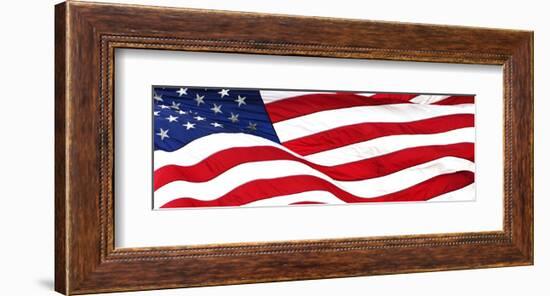 Pnoramic American Flag-null-Framed Art Print