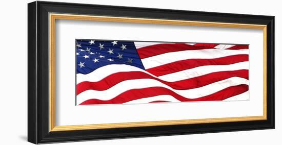 Pnoramic American Flag-null-Framed Art Print