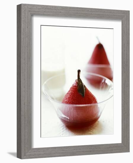 Poached Pears in Red Wine-Debi Treloar-Framed Photographic Print