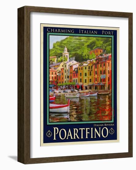 Poartfino Italian Riviera 2-Anna Siena-Framed Giclee Print