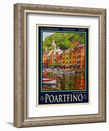 Poartfino Italian Riviera 2-Anna Siena-Framed Giclee Print