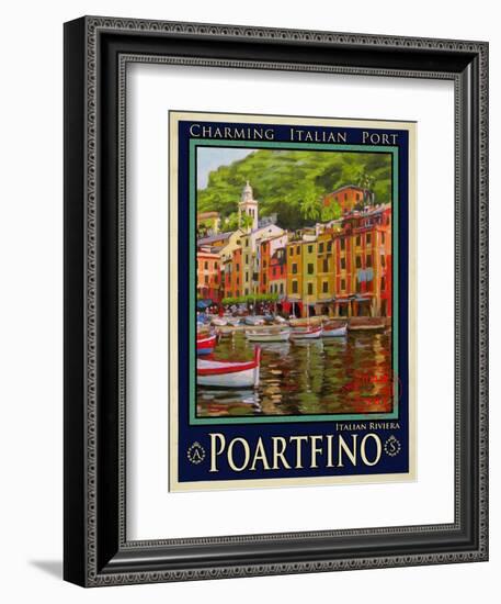 Poartfino Italian Riviera 2-Anna Siena-Framed Giclee Print