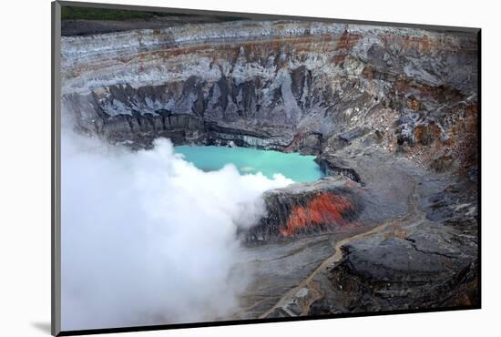 Poas Volcano View of the Caldera.-Stefano Amantini-Mounted Photographic Print