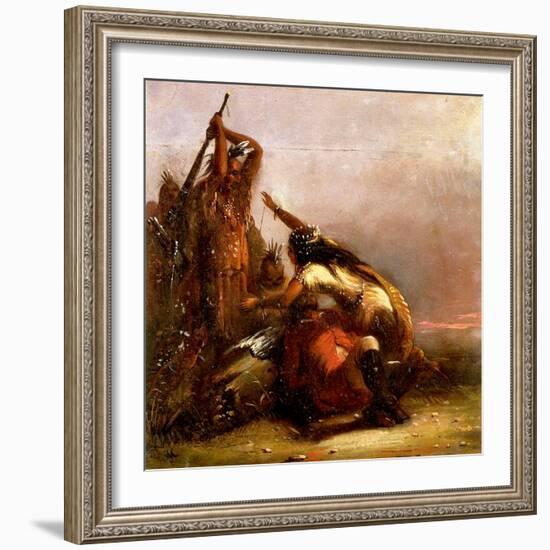 Pocahontas-Alfred Jacob Miller-Framed Giclee Print