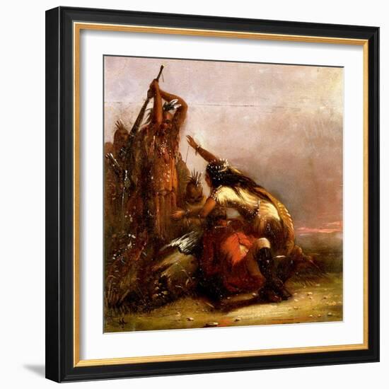 Pocahontas-Alfred Jacob Miller-Framed Giclee Print