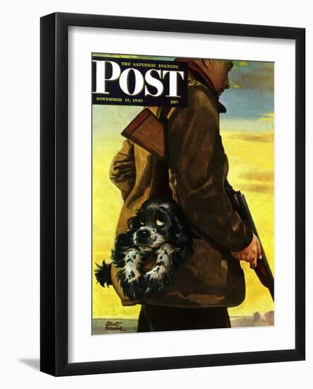 "Pocket Pal," Saturday Evening Post Cover, November 17, 1945-Albert Staehle-Framed Giclee Print