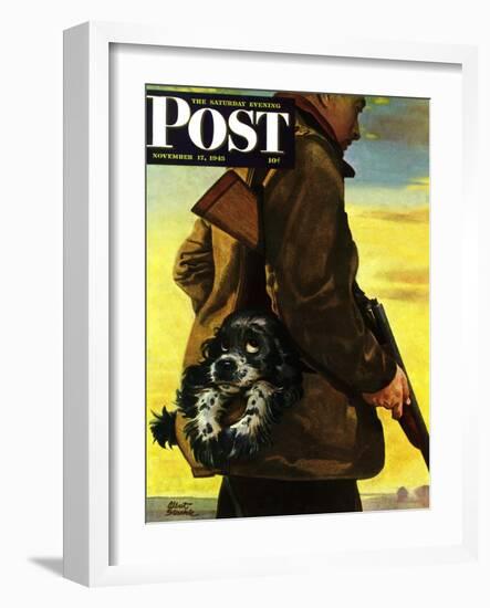 "Pocket Pal," Saturday Evening Post Cover, November 17, 1945-Albert Staehle-Framed Giclee Print