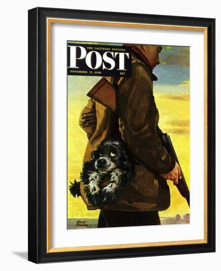 "Pocket Pal," Saturday Evening Post Cover, November 17, 1945-Albert Staehle-Framed Giclee Print