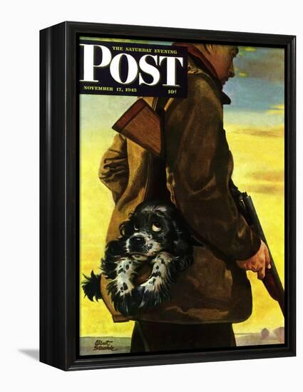 "Pocket Pal," Saturday Evening Post Cover, November 17, 1945-Albert Staehle-Framed Premier Image Canvas