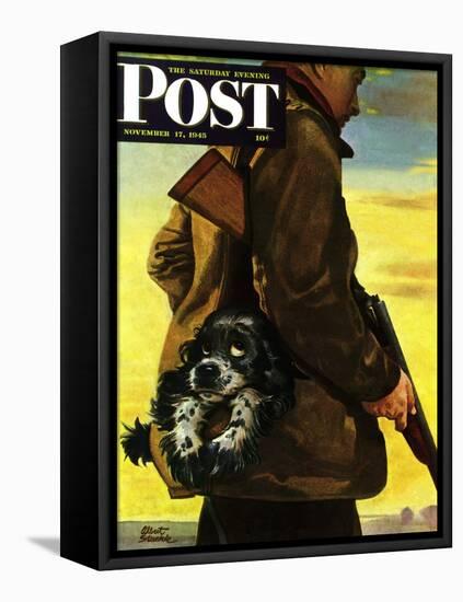 "Pocket Pal," Saturday Evening Post Cover, November 17, 1945-Albert Staehle-Framed Premier Image Canvas