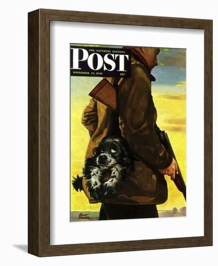 "Pocket Pal," Saturday Evening Post Cover, November 17, 1945-Albert Staehle-Framed Giclee Print