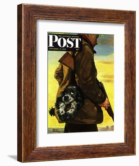 "Pocket Pal," Saturday Evening Post Cover, November 17, 1945-Albert Staehle-Framed Giclee Print