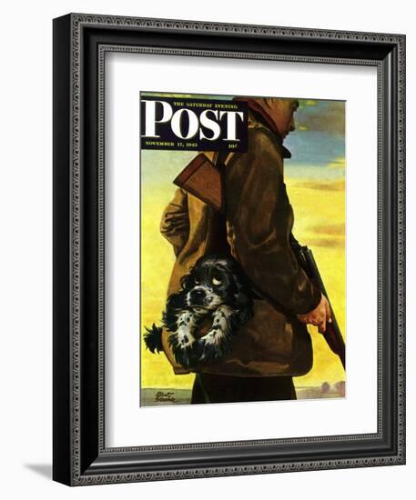 "Pocket Pal," Saturday Evening Post Cover, November 17, 1945-Albert Staehle-Framed Giclee Print