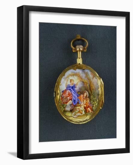 Pocket Watch: La Bascule (The Seesaw), Third Quarter of the 18th Century; Geneva-Jean-Honoré Fragonard-Framed Giclee Print